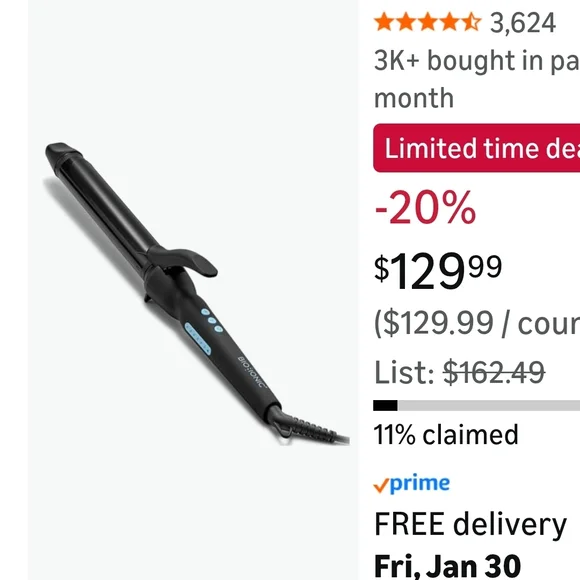 Bio Ionic Black Pro Curling Iron - Picture 7 of 7